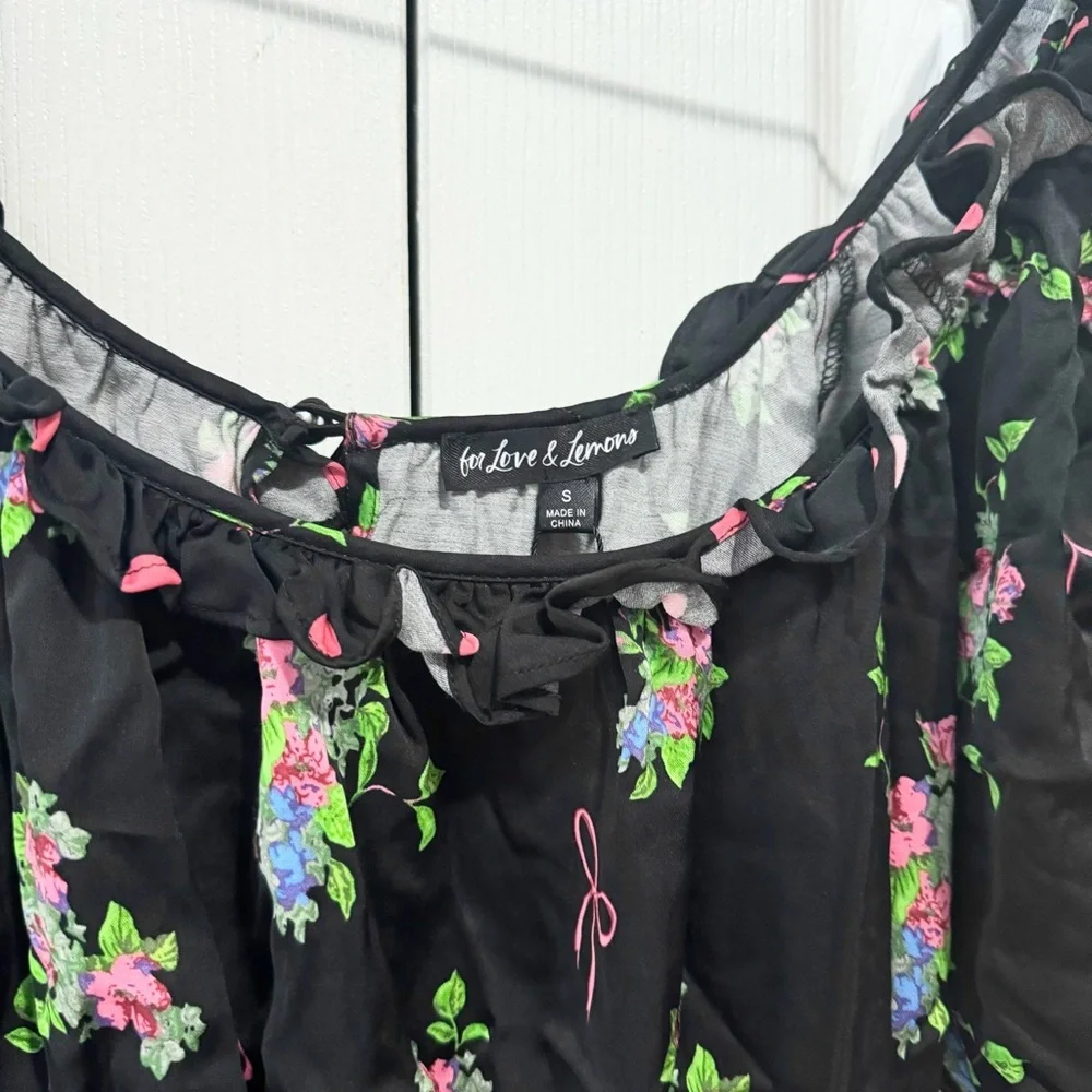 The For Love & Lemons Wilson Mini Dress SMALL - Picture 5 of 7